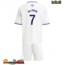 Camisa de Futebol Aston Villa John McGinn #7 Equipamento Alternativo Infantil 2025-26 Manga Curta (+ Calças curtas)
